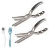 1/2/3 Set Rib Film Remover Ergonomic Handle BBQ Fat Trimmer Poultry Prep Beef Pretreatment Tool Rib Membrane Removal Tool