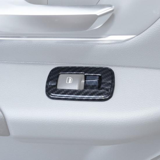 Car Window Lift Switch Cover Trim For Ram 3500/2500 2011-2024 Accessories Carbon