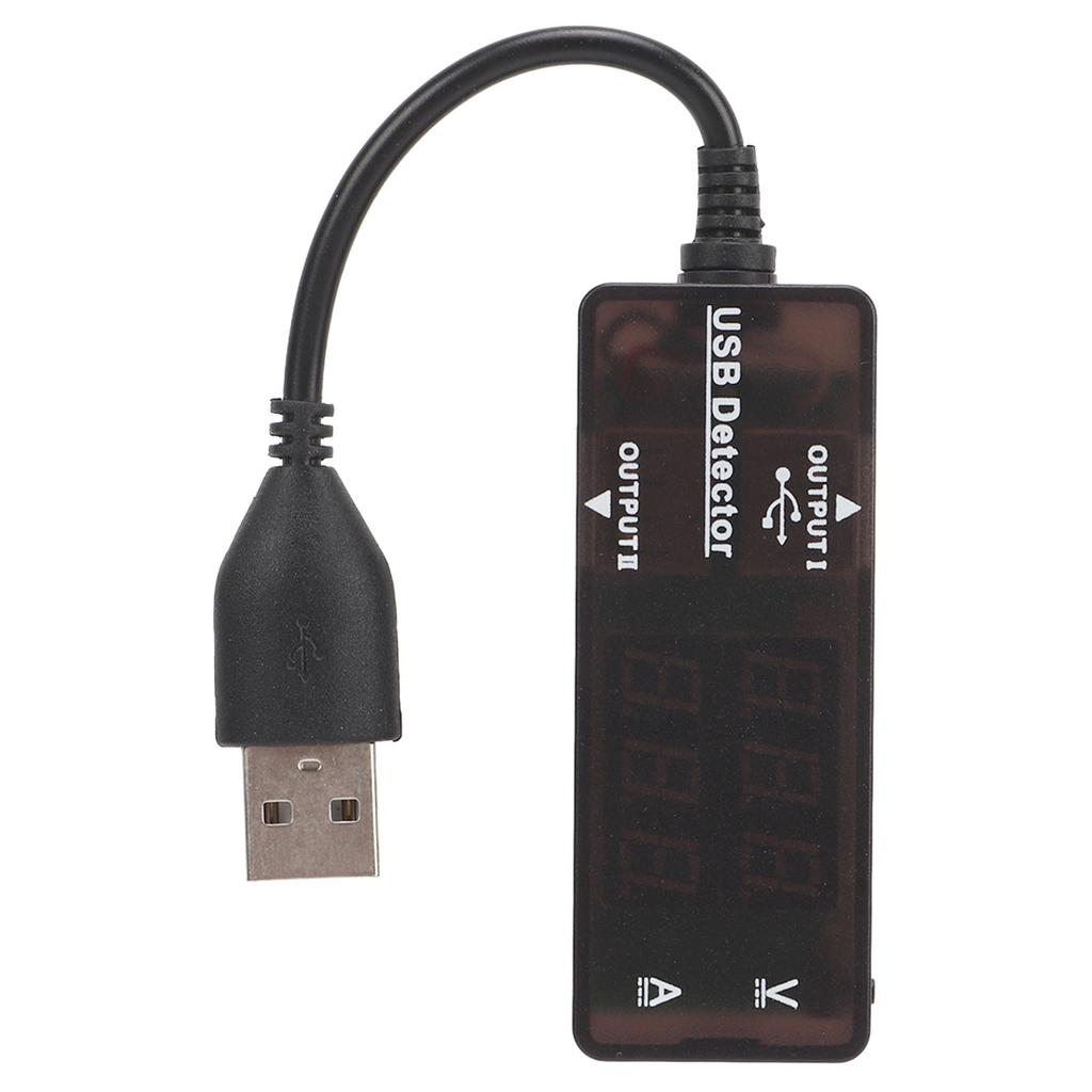 Dual USB Voltage Current Tester High Current Charging Safe Over Voltage Alarm for Mobile Phone