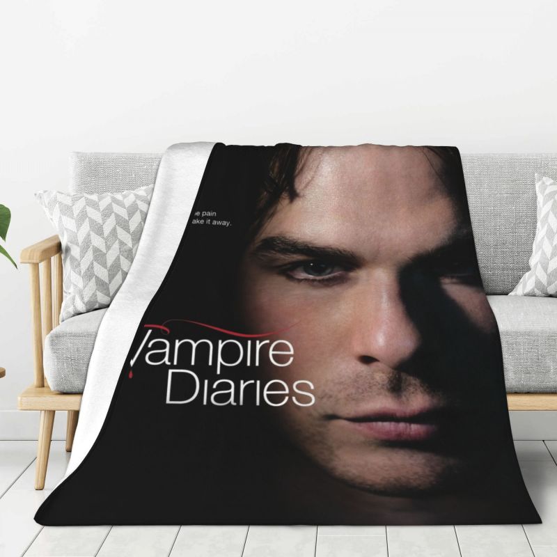 Coperta Personalizzata The Vampire Diaries Morbido Pile Primavera Autunno Calda Flanella Plaid per Divano Casa Camera da Letto Trapunta