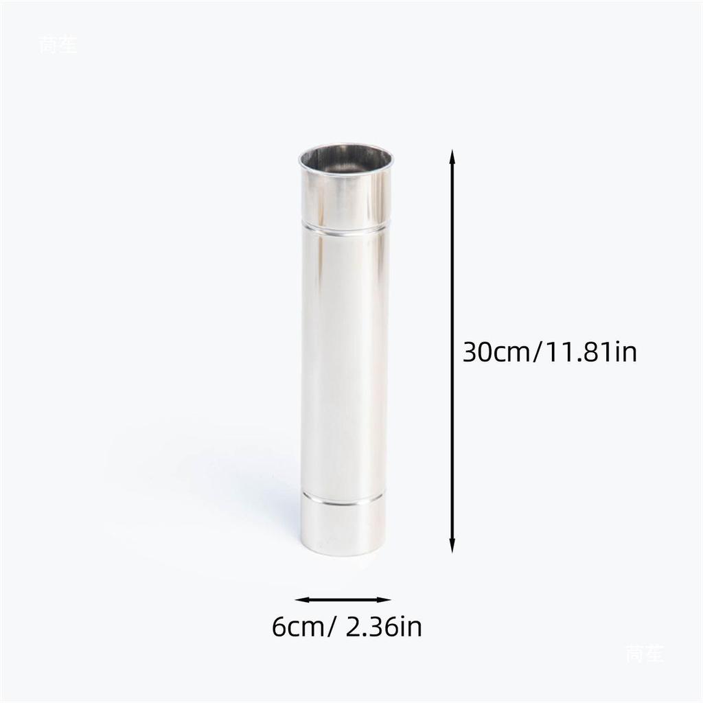 Thickened Stainless Steel Chimney Accessories: Anti-Scald Elbow, Rain Cap, Heat-Insulating Wood Stove Tent Fireplace