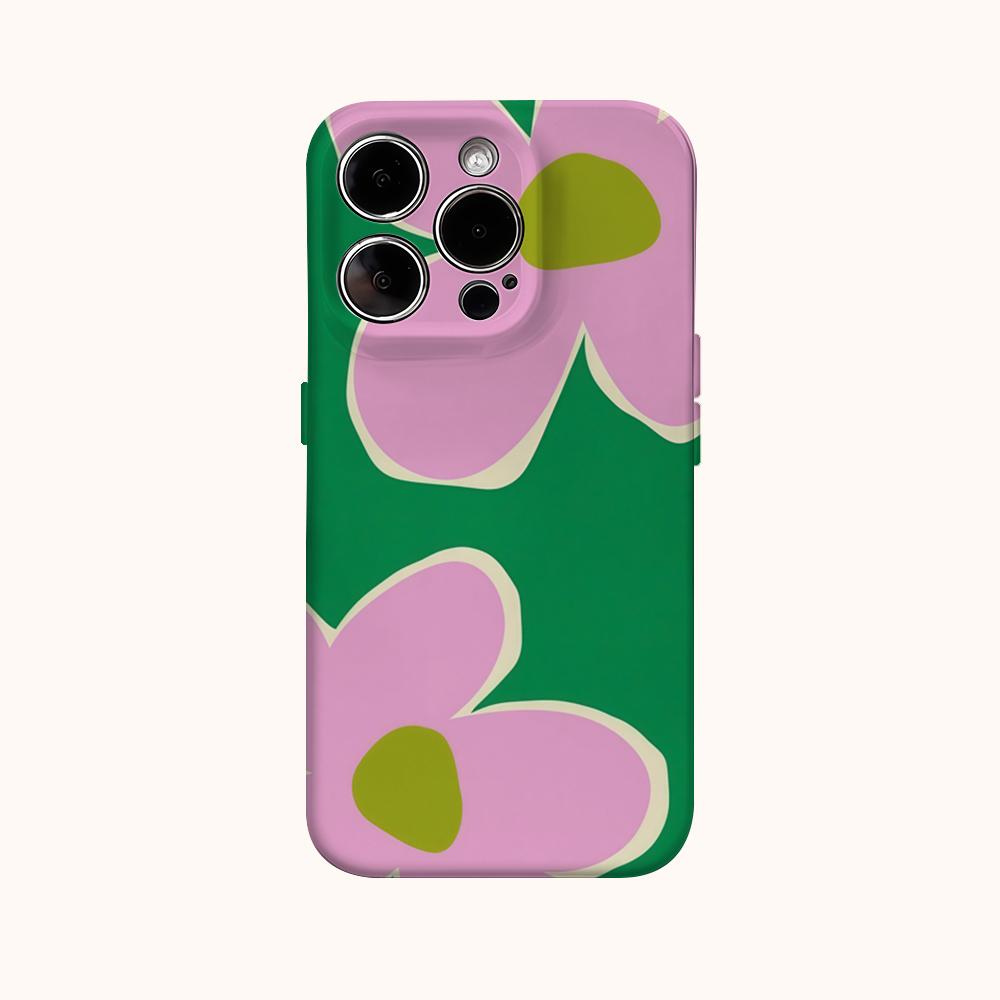 Spring Pink Flowers Phone Case for IPhone 16 15 14 13 12 11 X XS XR XSMAX 7 8 Pro Max Plus Double-layer Back Cover