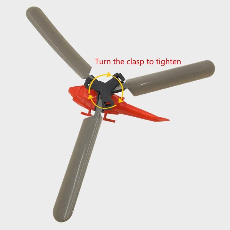 6pcs/set Pull String Helicopter Toy Random Color Recommended for Children 3 and Up Wonderful for Outdoor Fun Gatherings