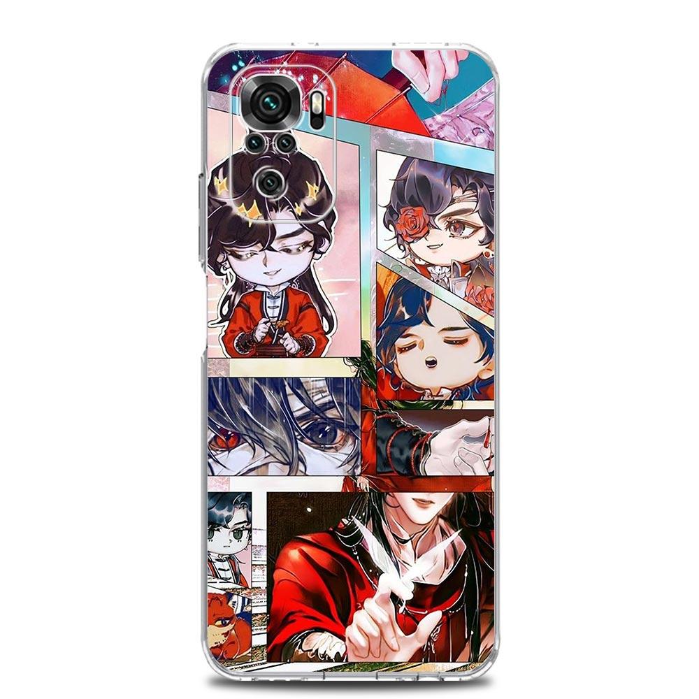 Heaven Official's Blessing Chinese Clear Phone Case For Xiaomi Redmi Note 12 5G 9S 9 8 10 11 Pro+ 9T 8T 10C 9C 9A 7 Pro Cover