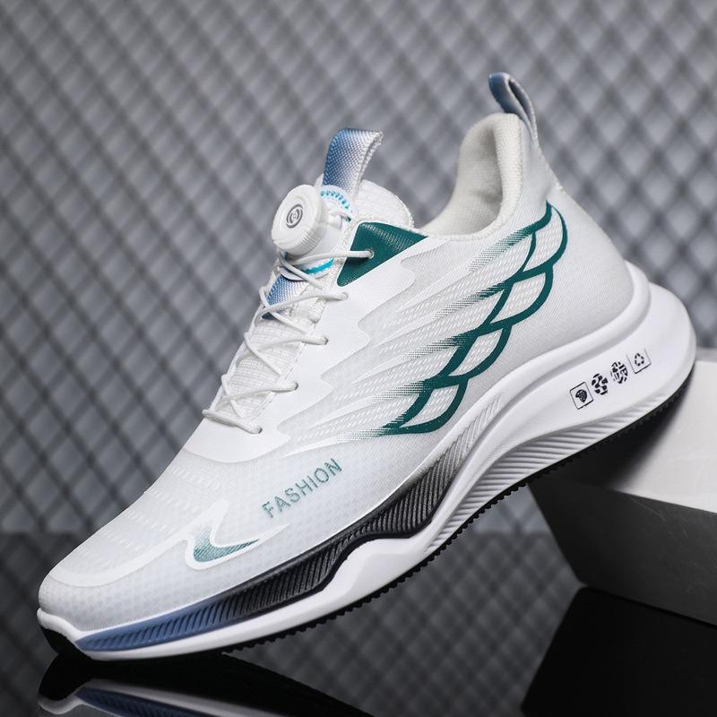 Big Size Men Breathable Mesh Rotating Buckle Sports Casual Fashion Sneakers