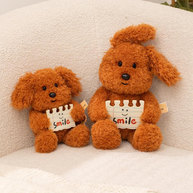 Sait Dudu Puppy Pose Plush Toy - Healing Teddy Dog Doll Gift Pillow for Girls