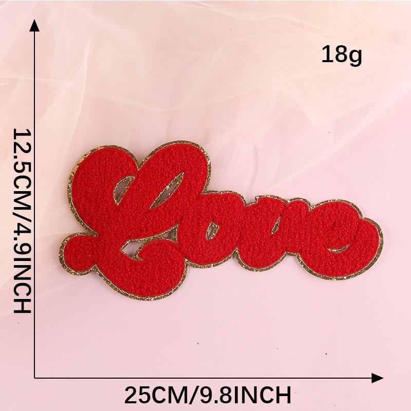 Duoku Computer Embroidery Label English Letter Towel Embroidery Clothing Accessories Diy Patch Sticker Label Chenier Cloth Sticker