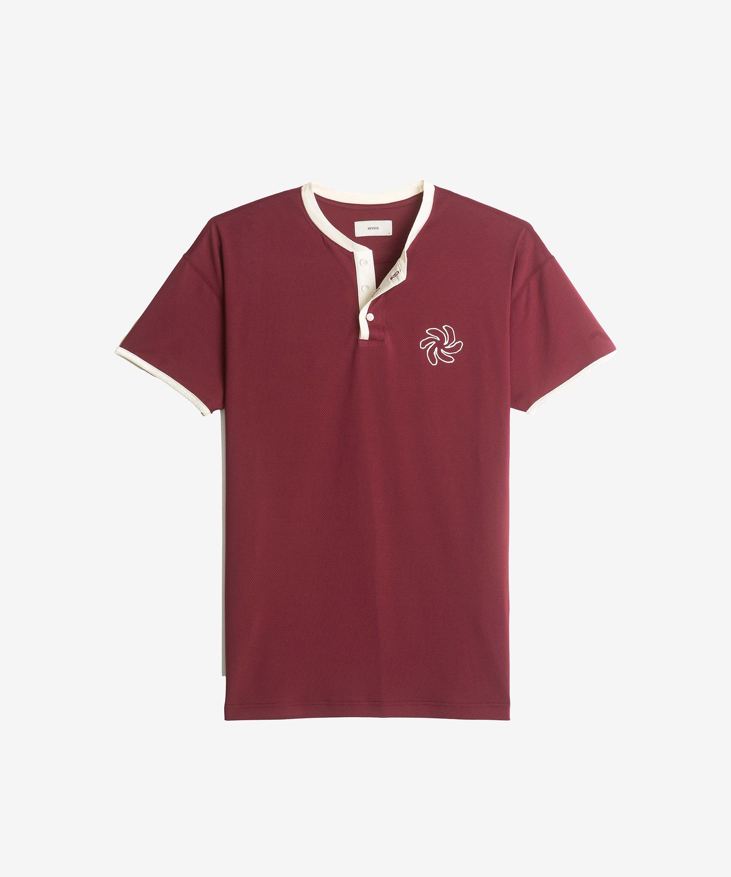 Heist Emblem Mesh Henry Tee Vintage Red Vintage Red/1