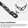 23.6" Gym Fitness Cable Extension Chain, 304 Stainless Steel Cable Machine Extension Accessory, Workout Chain for Home Gym Replacement