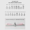 18 in 1 Professional Oil Pan Oil Drain Screw Wrench Removal Tool Heavy Duty Socket Wrench Car Repair Maintenance