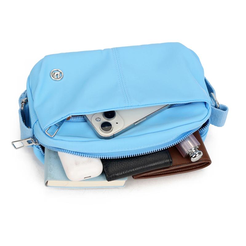 Damen Leichte Schulter Umhängetasche Student Einfarbig Kleine Quadratische Tasche