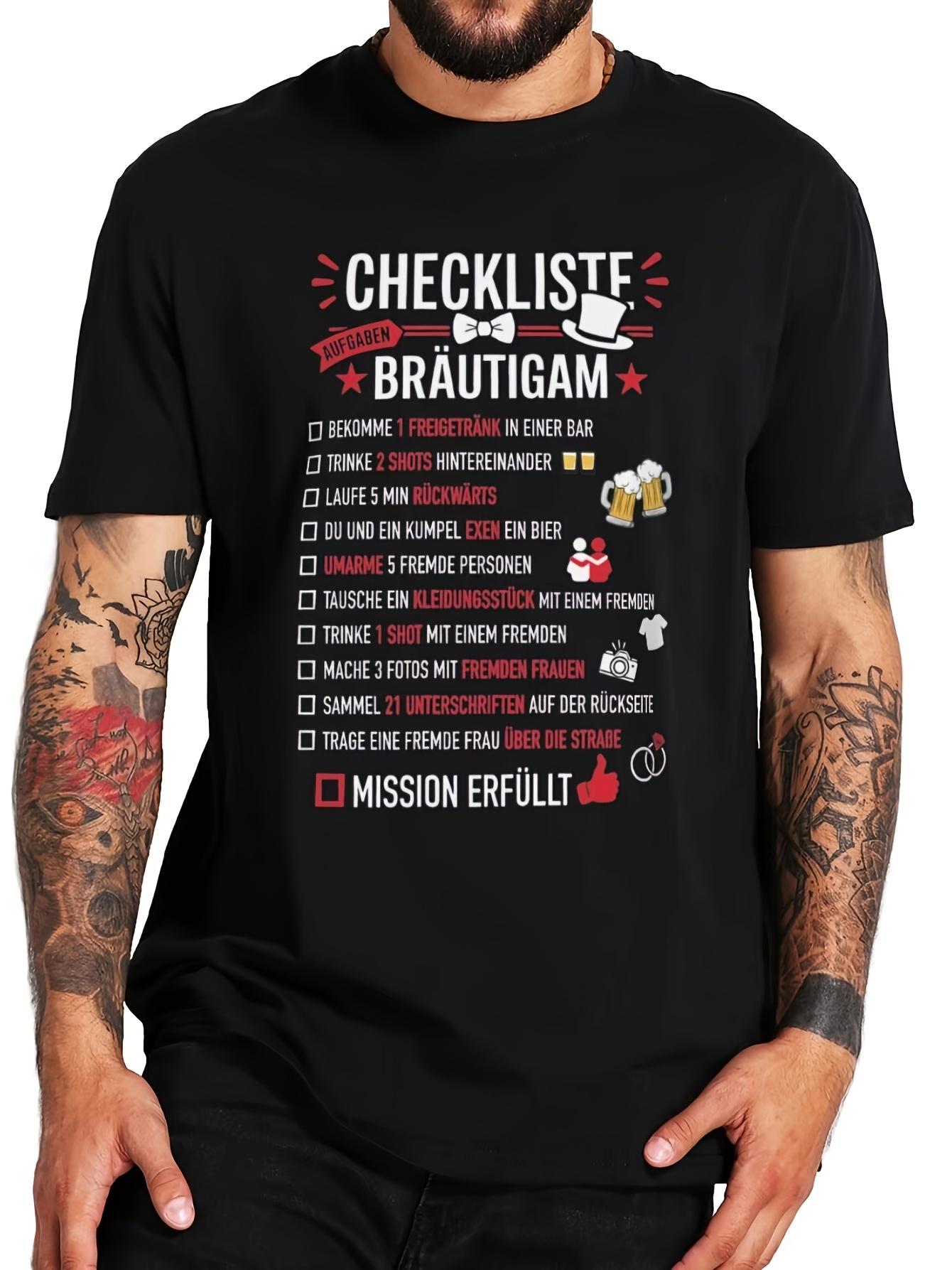 T-Shirt y2k JGA German Humor Checklist 3XL