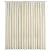 Blackout Curtain - vidaXL - Cream Velvet - 290x245 Cm - Washable - Metal Hooks