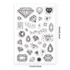 Custom PVC Plastic Clear Stamps for DIY Scrapbooking Photo Album Decorative Cards Making Diamond 160x110x3mm