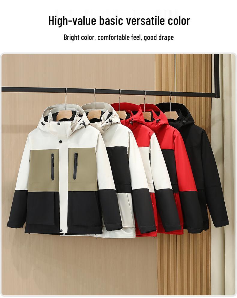 Custom Men's & Women's Outdoor 3-in-1 Detachable Workwear Jacket with Logo