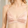 Breathable French Triangle Cup Mulberry Silk Underwear for Women - Satin Thin Section for Small Chest