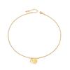 Geometric Fan Tassel Pendant Necklace in 18k Gold Plated Stainless Steel - Modern European & American Design