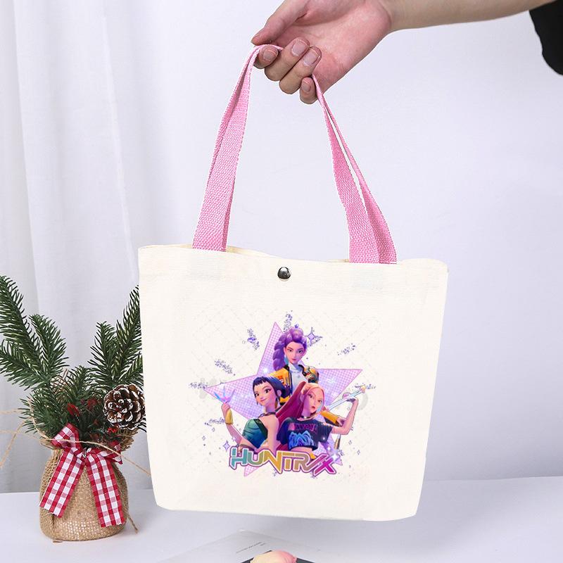Animation Cartoon Printing Fashion High Value Lightweight Casual Shoulder Bag Going Out Portable Canvas Bag