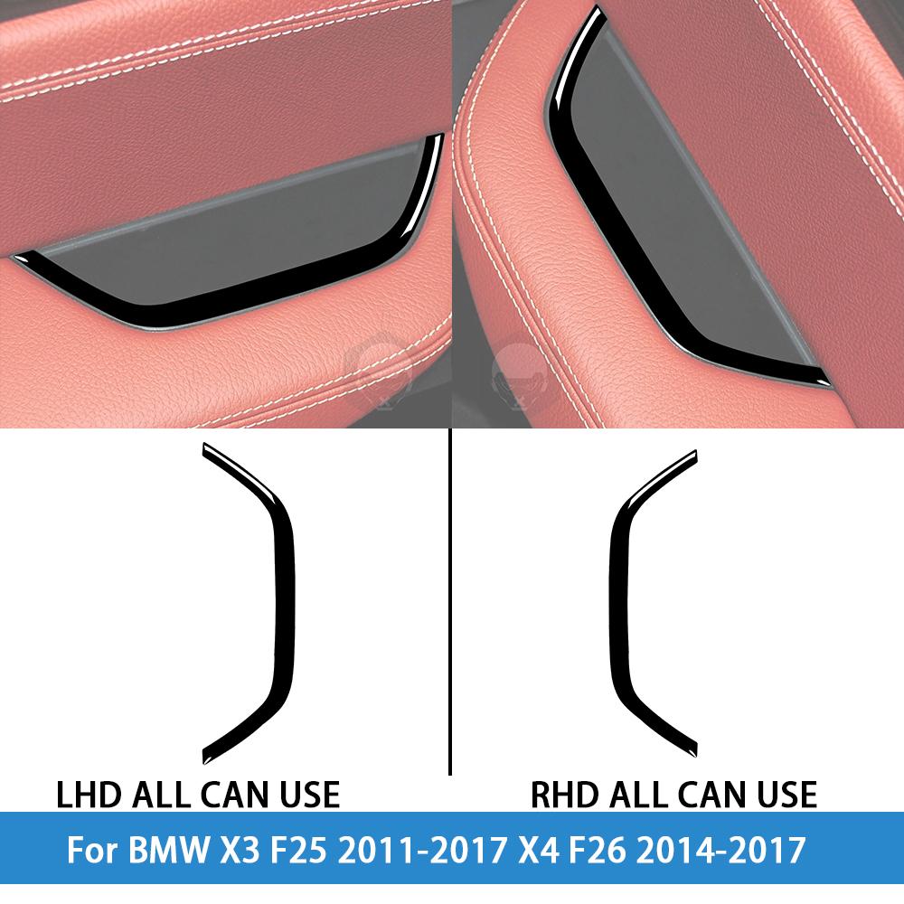 For BMW X3 F25 2011-2017 X4 F26 2014-2017Car Accessories Piano Black Interior Air Vent Taillight Console Trim Modified Sticker
