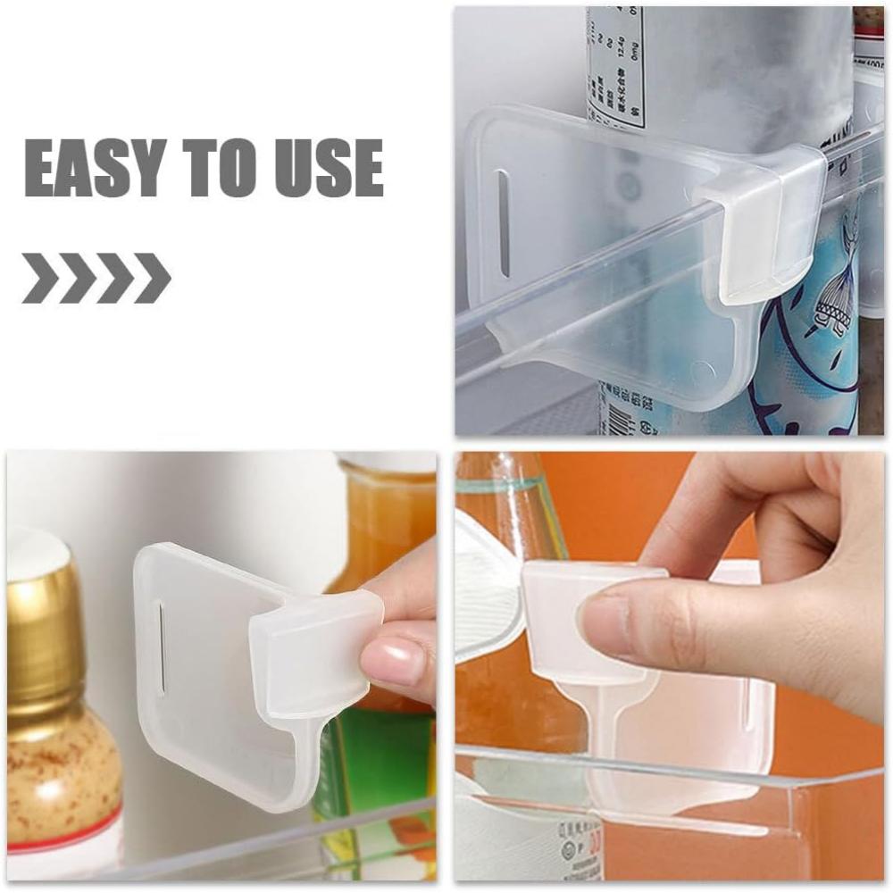 12/24 Piece Refrigerator Partition, Refrigerator Room Partition, Refrigerator Side Door Drawer Partition, Transparent Plastic