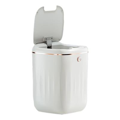 20L Garbage Bucket Automatic Sensor Light Luxury Sealed Garbage Can Large Capacity Battery Powered for Kitchen Bathroom Office