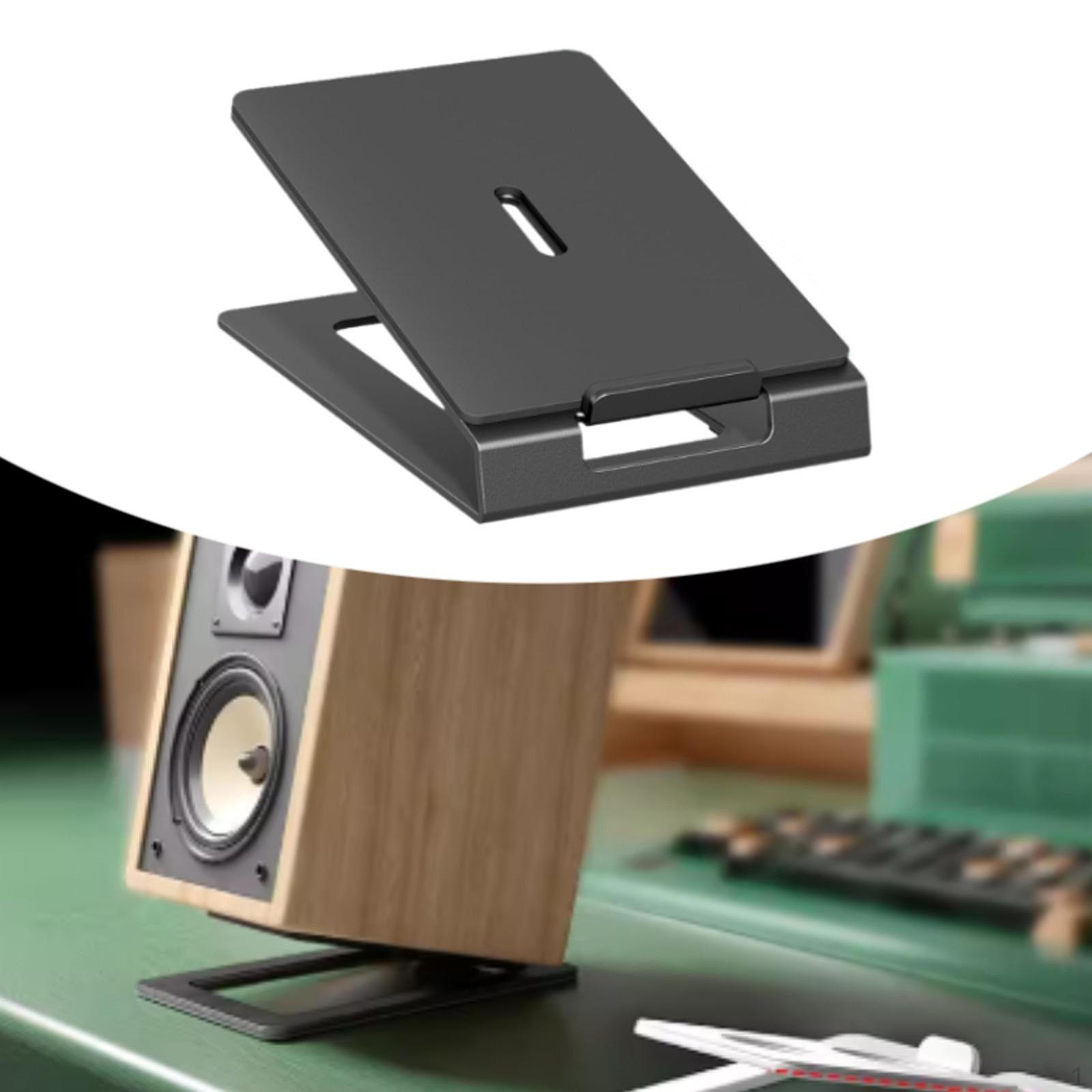 

Desktop Speaker Stand Computer Rack Anti Slip Practical Metal Support Base for Study Room