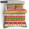 Red Merry Christmas King Queen Duvet Cover Kids Christmas Quilt Cover Santa Claus Bedding Set 1/2pcs Microfiber Comforter Cover