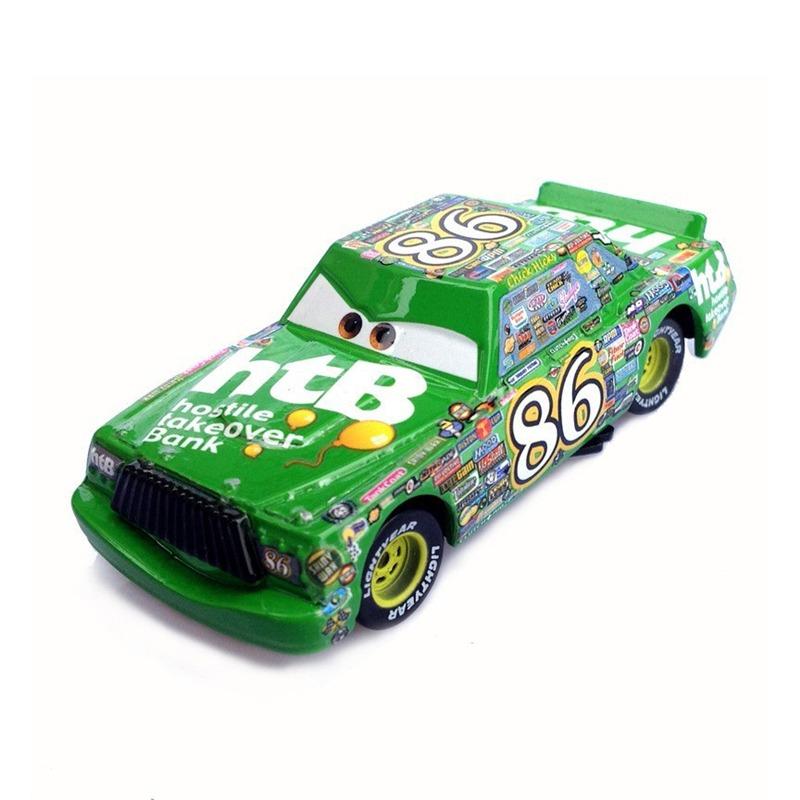 Pixar Cars 2 Giocattolo Saetta McQueen Jackson Storm Sceriffo Macchine da Corsa Dinoco Collezione Minivan Modello in Metallo Pressocolato Macchina da Corsa Bambini