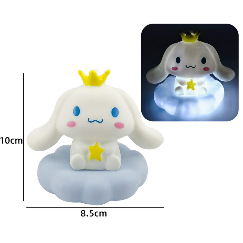 Kuromi Cinnamoroll Night Light Sanrioglowing Children Toy Bedside Lamp Anime Kawaii Cute Children Kid Present Gifts