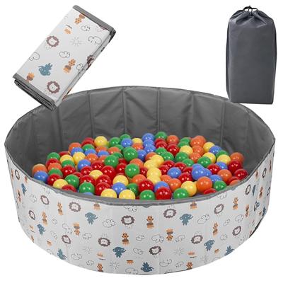 Foldable 120cm100cm Baby Ball Playpen with Storage Bag, Holds Over 800 Balls, Compact, IndoorOutdoor Use, Educational Toy, Birthday, Baby Shower