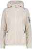 Куртка CMP Woman Fleece Jacket Fix Hood (3H19826) Jacket Knit-Tech Melange Hoody gesso-vaniglia