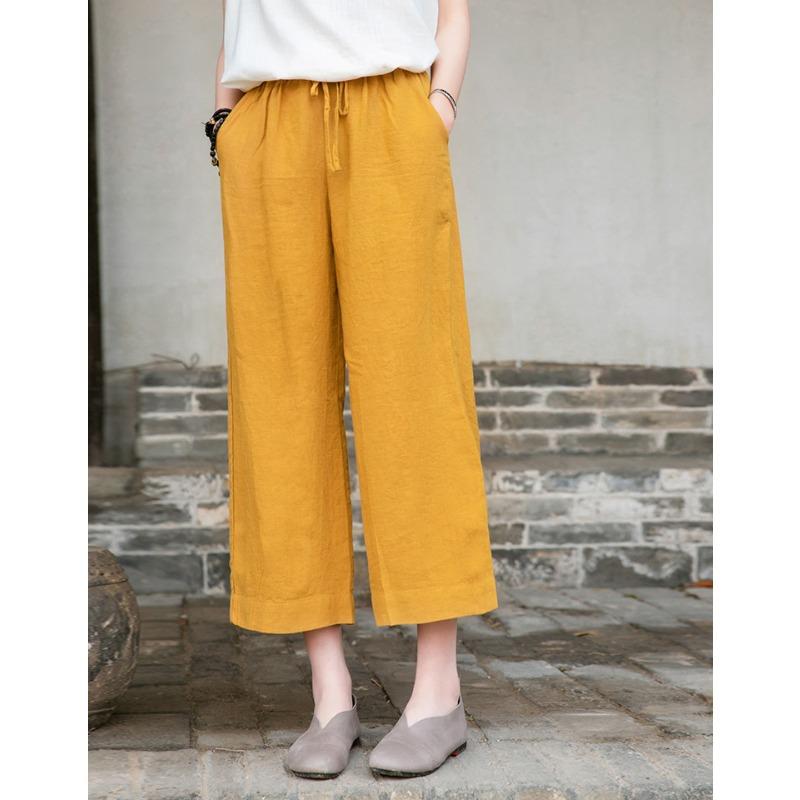 Pantalons et Pantacourts Décontractés pour Femmes JPNTKY Couleur Unie Imprimée