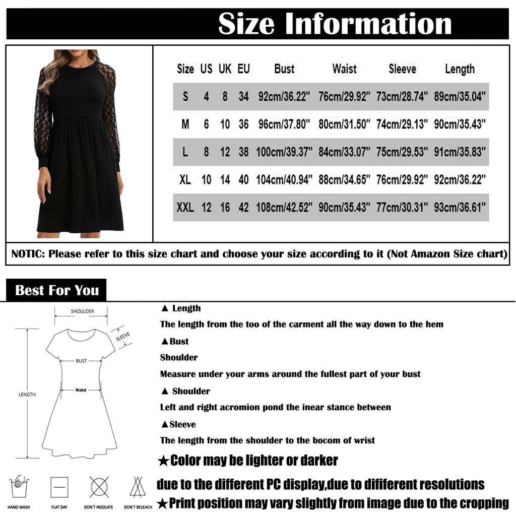 Dámské módní ležérní šaty s dlouhým rukávem, sexy kulatým výstřihem a krajkovým prošíváním