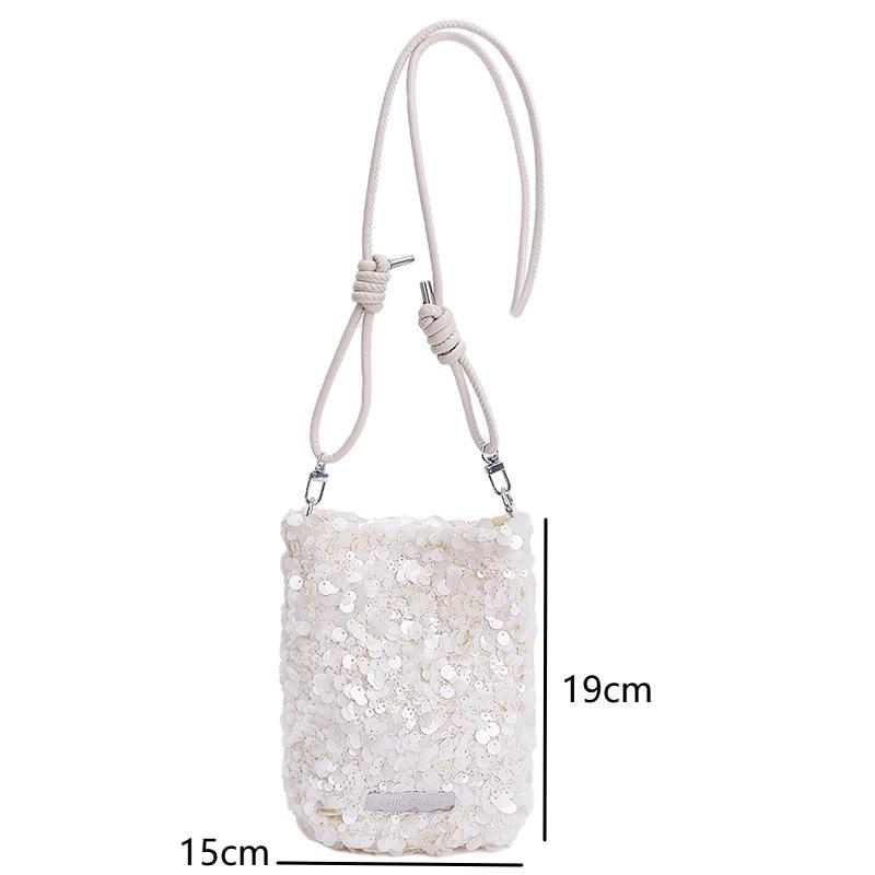 Mini Sequins Shoulder Bags For Women 2026 Designer Evening Party Bling Bling Crossbody Bag Handbags And Purses Trendy