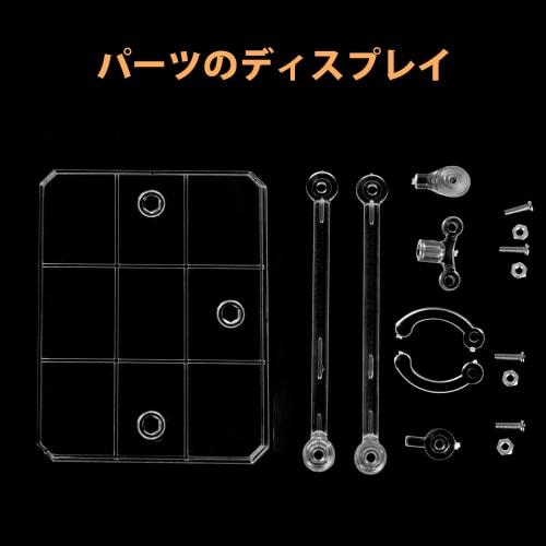 12-Piece Plastic Model Figure Stands, 1/144 Scale, 180-Degree Articulated Polycarbonate Display Stands, Clear, Perfect for Displaying Models, Figures,