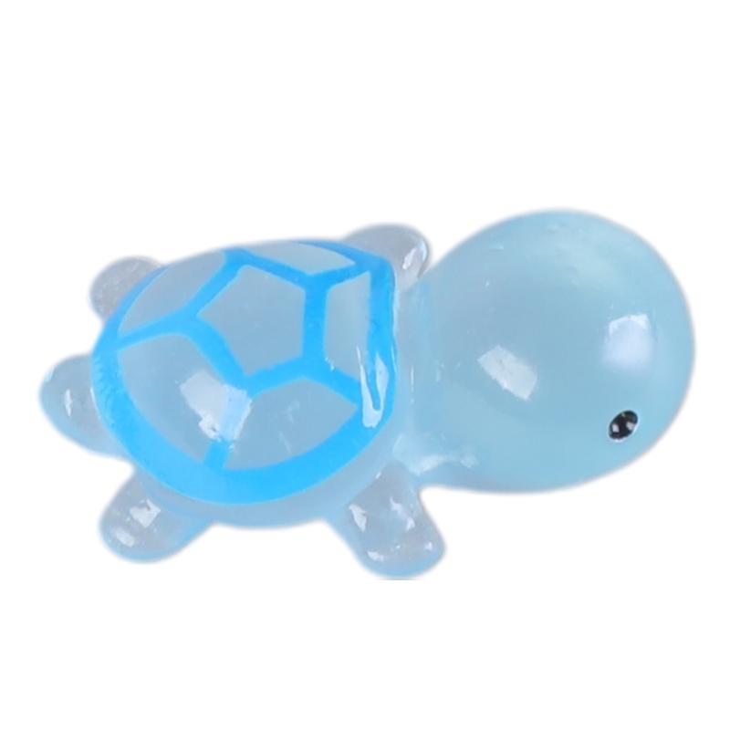 5Pcs Mini Luminouses Turtles Home Landscaping Resins Crafts Glowing Turtles Garden FishTank Miniatures