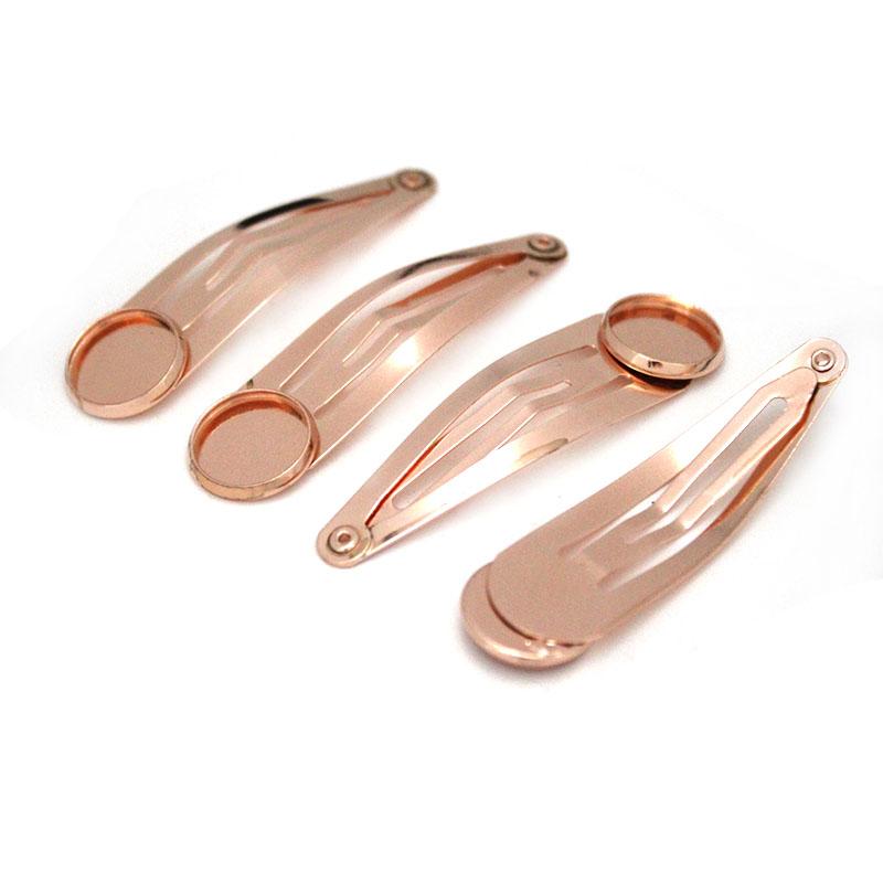 10PCS 12 16 18 20 mm Copper Metal Hairpin Accessories Blank Hair Clips Cabochon Settings Base Hairpin DIY Jewelry Making