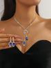 Alloy Necklace Set - Fashionable Banquet Jewelry Chain For Women - Bridal Wedding Jewelry Set