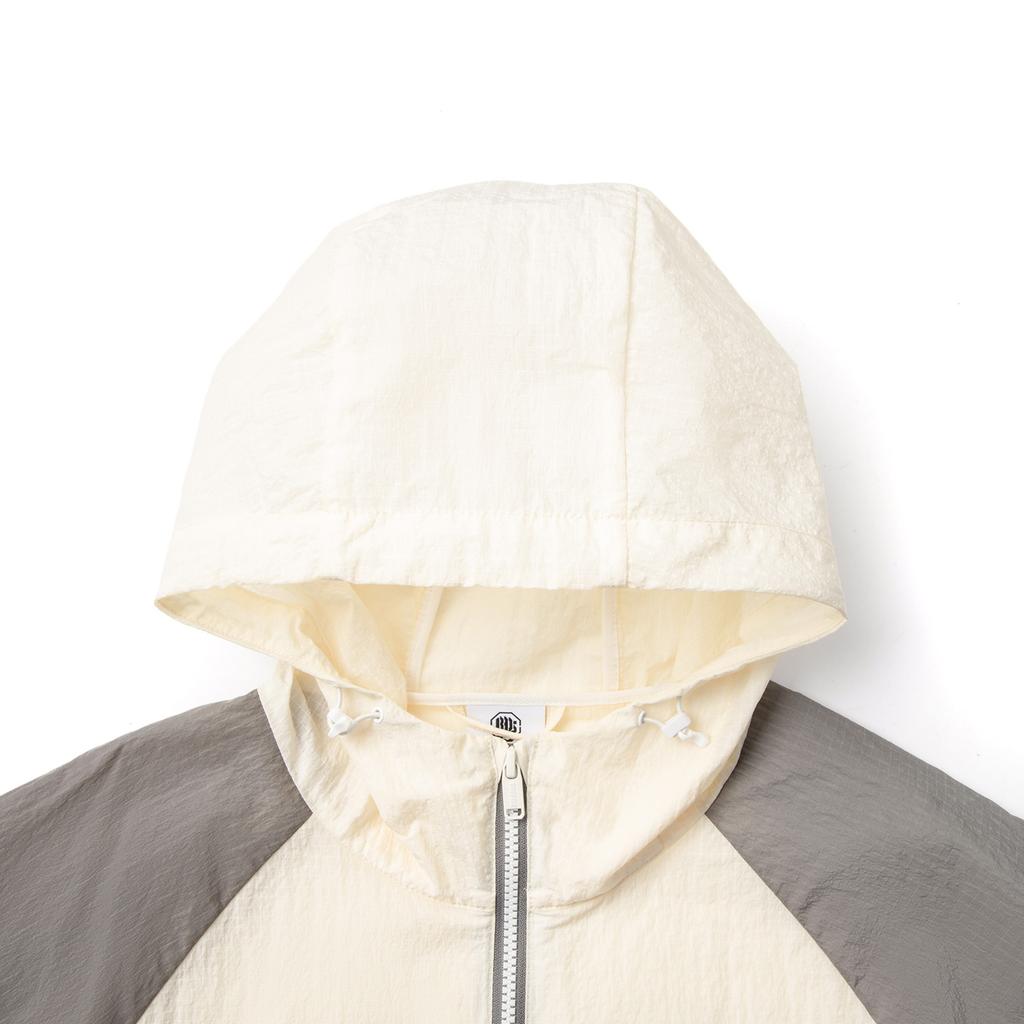 Li Ning Basketball Series Reverse Five Series Spliced Zipper Hooded Comfortable Breathable Versatile Jacket Men Jackets Off-White Iron-Gray AFDV129-2