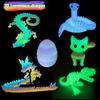 Luminous Toys 3D Printed Animal Glow In The Dark Dragon Snake Cats Rotatable Articulated Tyrannosaurus Rex Home Decor Kids Gift