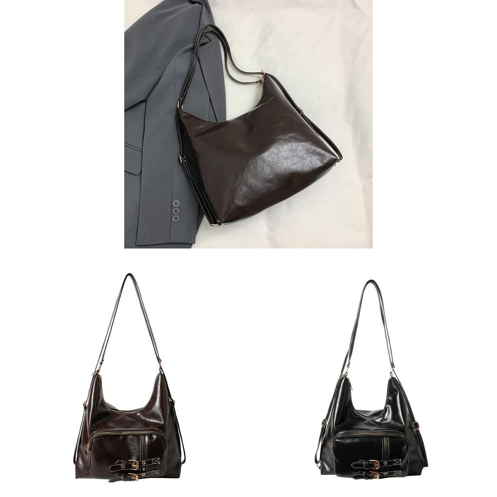 College Style Underarm Bag For Women With Pu Material And Zipper Closure For Daily Use