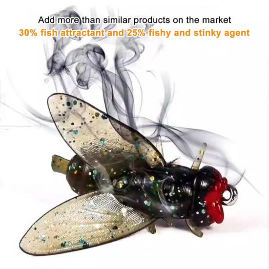 Artificial Fly Fishing Lure with Multi-hook Realistic Looking Compact Design Portable 3D Bionic Fly Fishing Bait