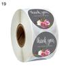 500Pcs Floral Pattern Thank You Stickers Roll Gift Wraps Wedding Card Decals