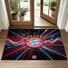 Bayern Munich Design Crystal Velvet Rug Soft Decorative Mat for Bedroom Entrance
