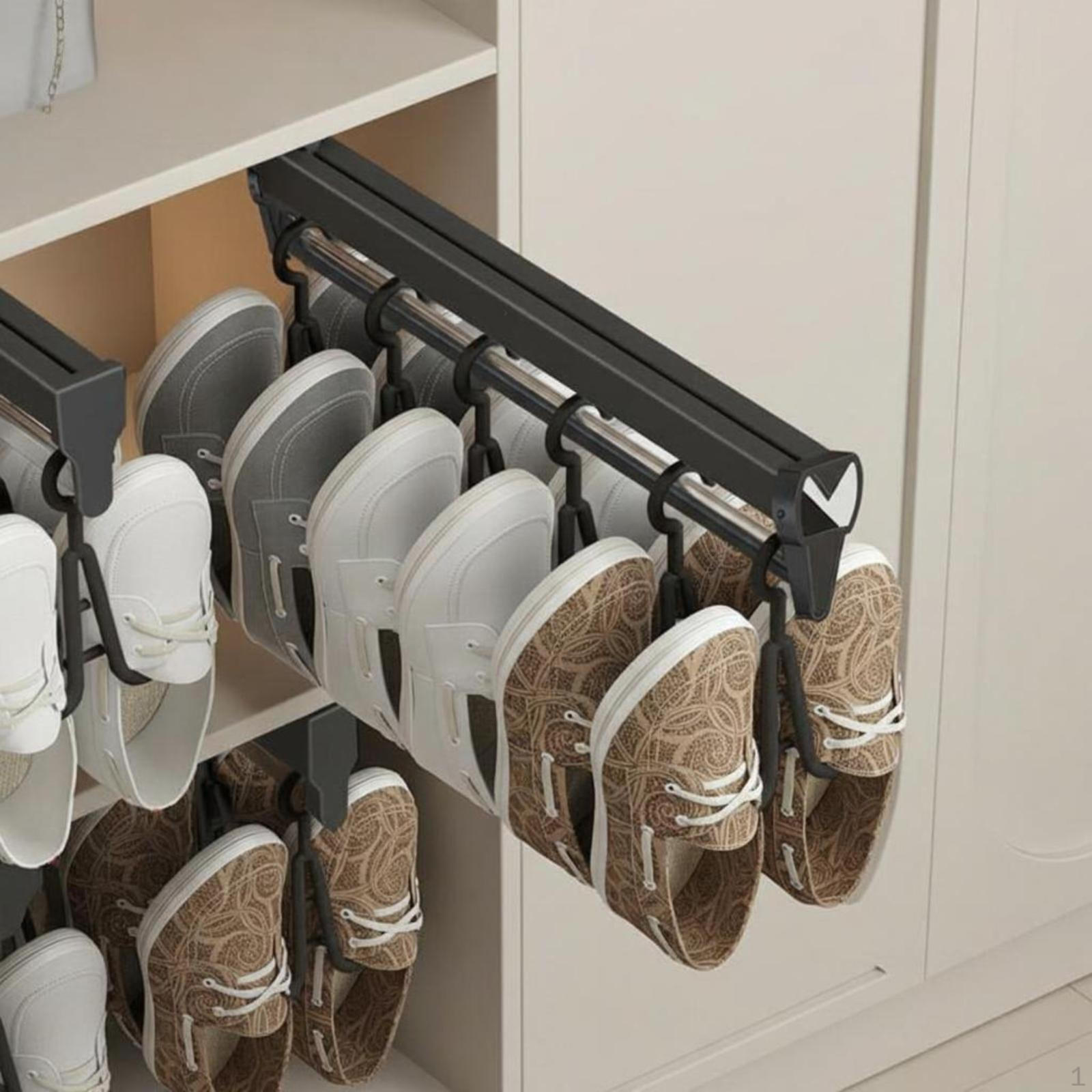 Shoe Cabinet Organizer, Adjustable PullExtendable Rack