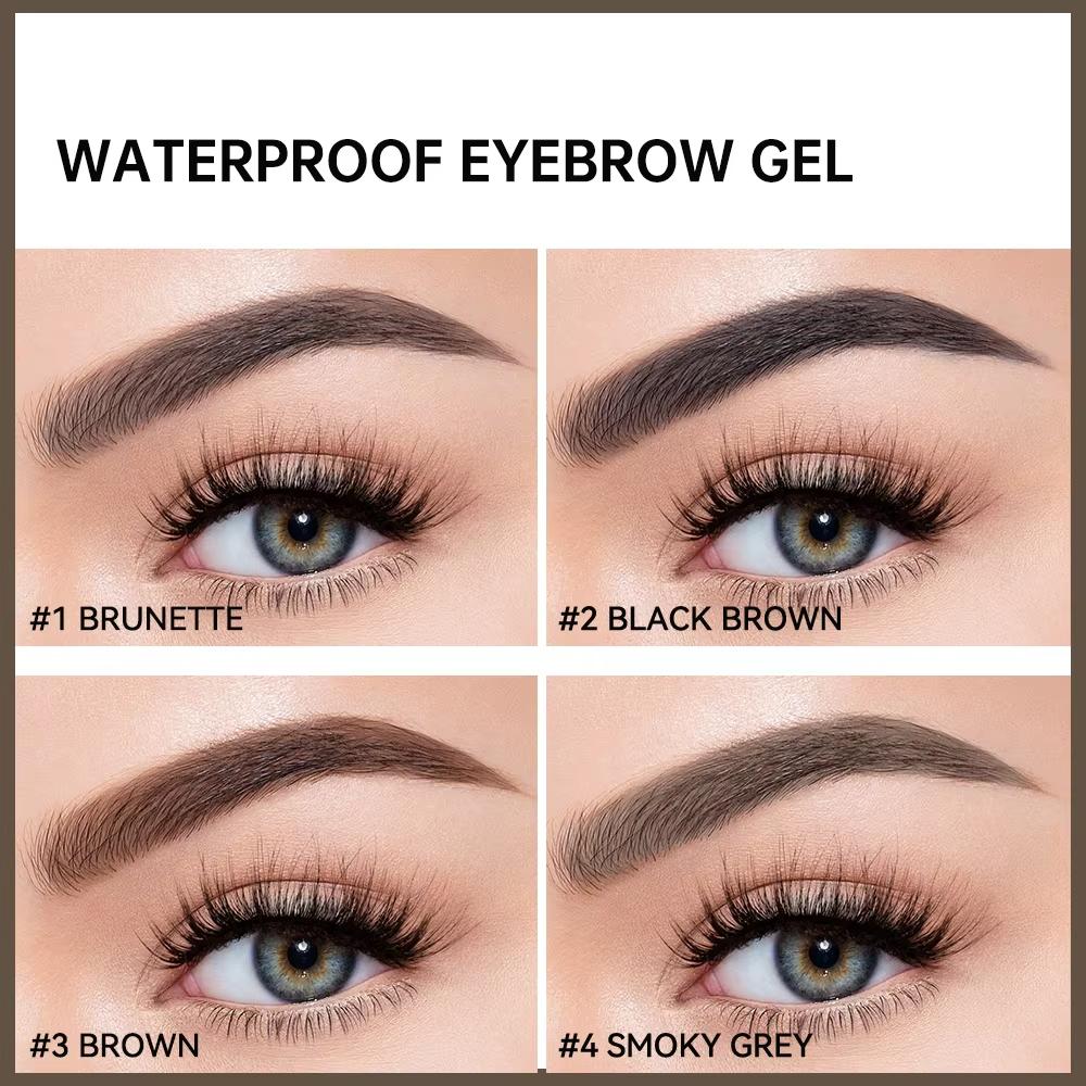 Long Lasting Waterproof Eyebrow Gel Highly Tinted Liquid Makeup Sweatproof Natural Finish Brown Black 4 Colors Cosmetics