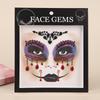 Europe Masquerade Face Stickers Safe Acrylic Drill Adults Children Facial Decoration Adhesive Stickers Party Dance Supplies