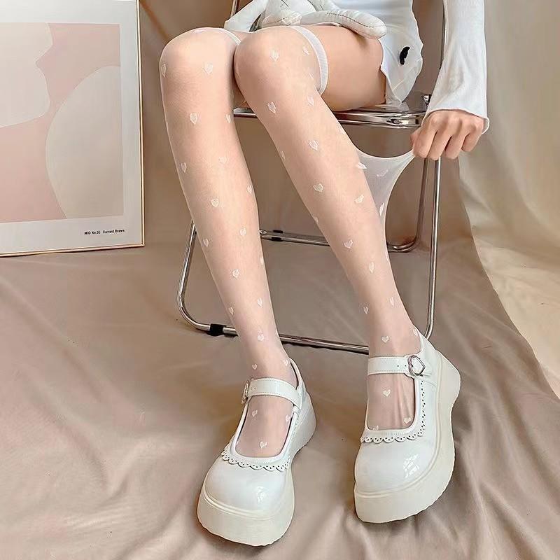3 Colors.Sexy Women's Tights Classic Dots Thigh High.Ladies Thin Over Knee Socks Transparent Vintage Dot Stockings Thighhighs