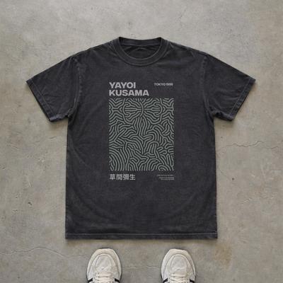 T-shirt Ispirata a Yayoi Kusama e t-shirt per bambini | Maglietta in Stile Artistico Giapponese