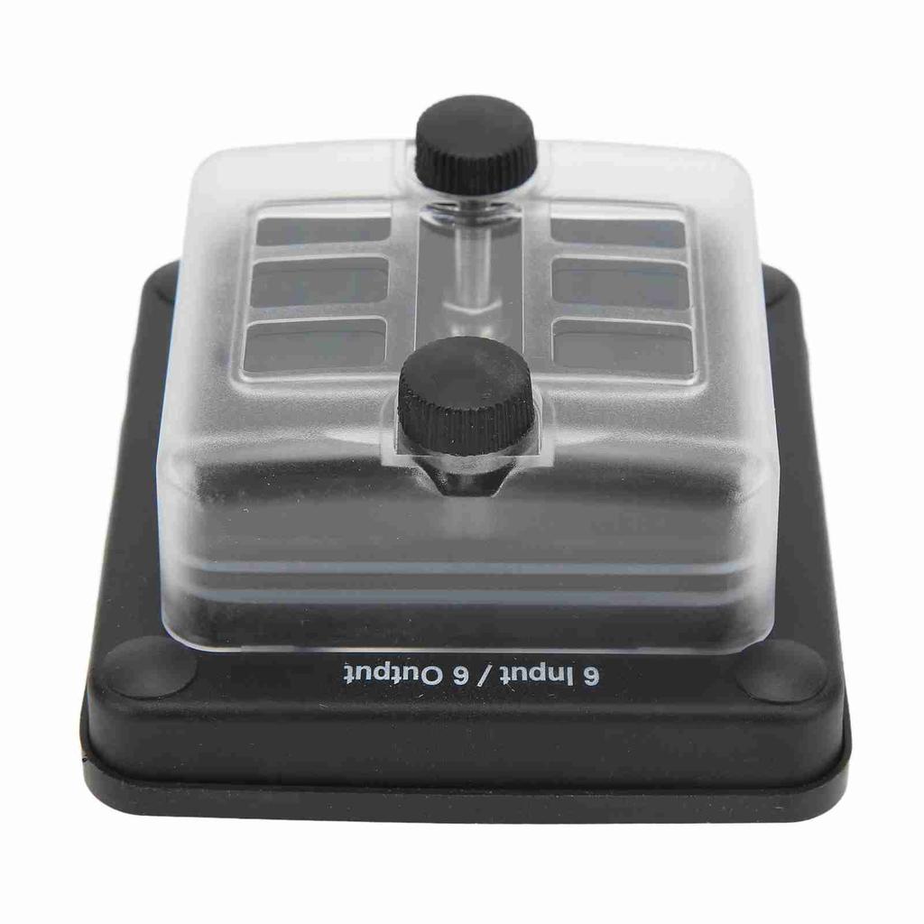 6 Way Fuse Block Waterproof ATO ATC Fuse Box Red LED Indicator for Car Marine Boat RV Truck